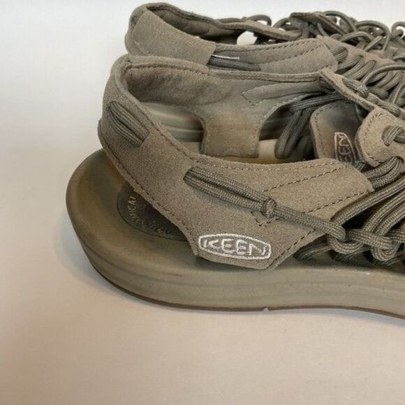 Keen Uneek Olive/Timberwolf Canvas Military Water Sandal Men Size 11M - Picture 7 of 14